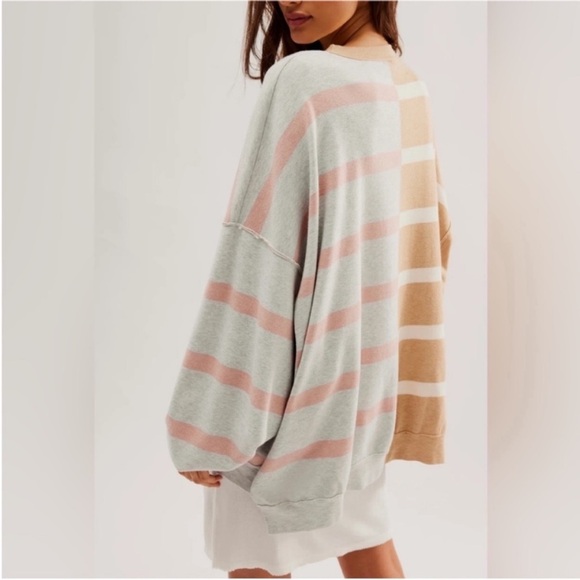 FREE PEOPLE Uptown Striped Pullover - Picture 2 of 11
